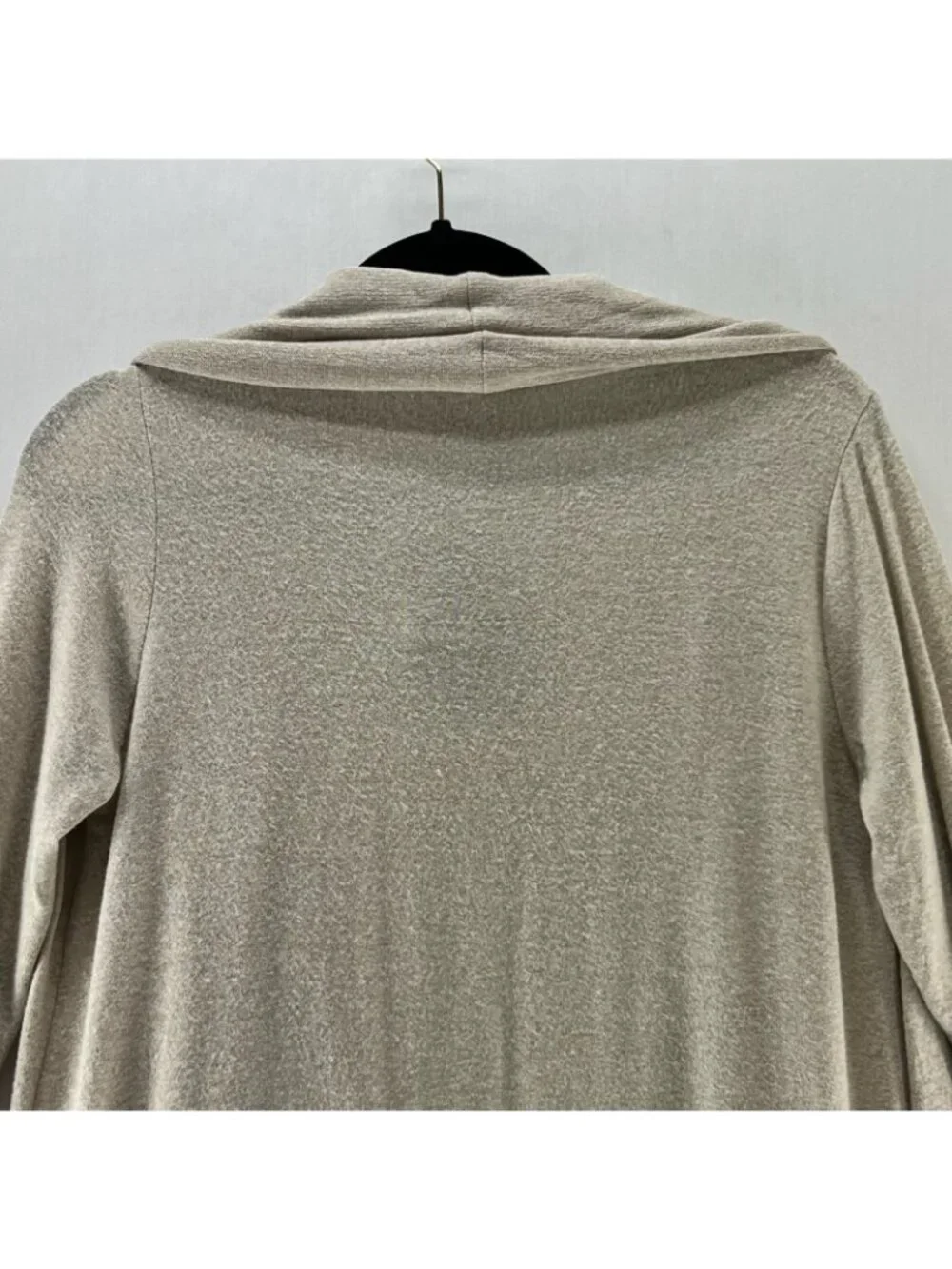 Gibson Open Front Cozy Cardigan Womens S Knit Pockets Long Sleeve Shawl Oatmeal